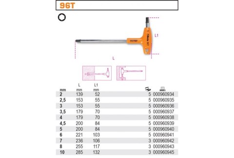 KLUCZ TRZPIENIOWY KĄTOWY 8MM