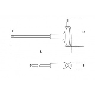 KLUCZ TRZPIENIOWY KĄTOWY 3.5MM
