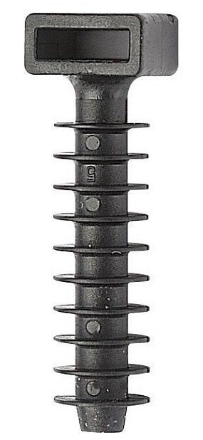 KOŁEK MONTAŻOWY CZARNY DO OPASEK F=8MM BMKN5458E 1SZTUKA