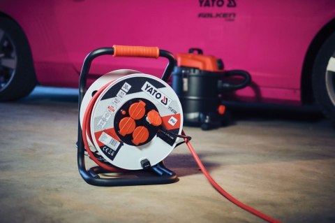 PRZEDŁUŻACZ BĘBNOWY 30M 4 GNIAZDA 3*2.5MM2