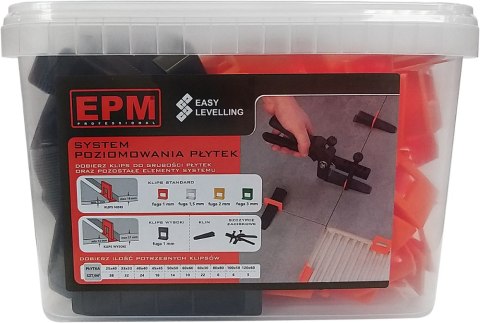 KLIPSY+KLINY SYSTEM UKŁADANIA PŁYTEK EASY LEVELING 150SZ 1MM