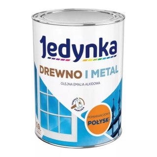 EMALIA ALKIDOWA DO DREWNA I METALU POMARŃCZOWY PASTEL 0,9L