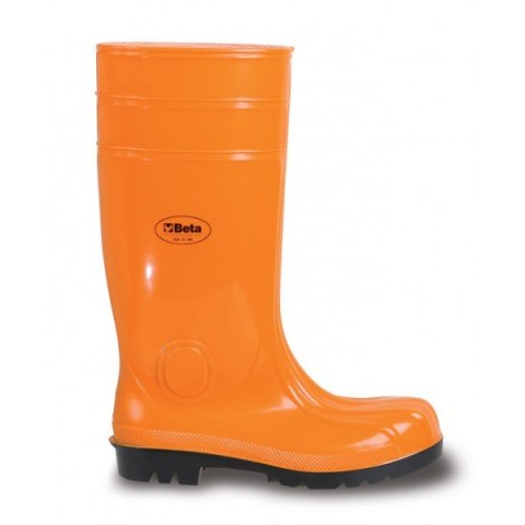 BUTY ROBOCZE WYSOKIE POMARAŃCZOWE PCW/GUMA 43