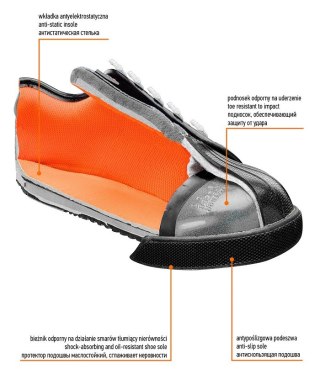 PÓŁBUT ROBOCZY SB, STALOWY PODNOSEK, R40