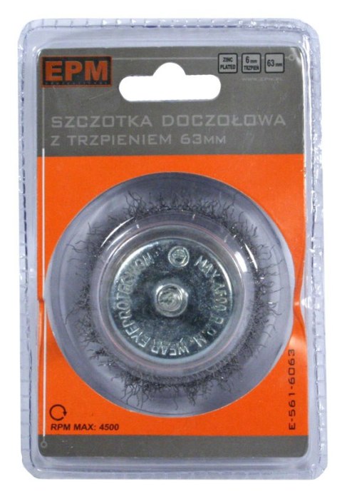 SZCZOTKA DOCZOŁOWA Z TRZPIENIEM 50MM ZN
