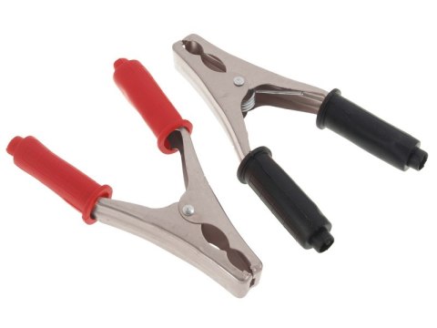 ZŁĄCZE KROKODYL 200A DUŻE CZERWONE DŁ.