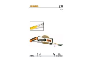 PRZYMIAR TAŚMOWY STALOWY ZWIJANY Z RĘKOJEŚCIĄ 50M