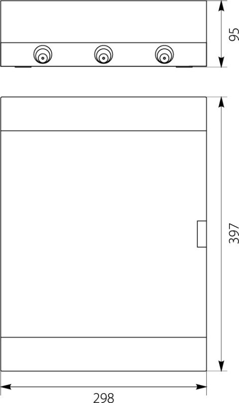 ROZDZIELNICA MODUŁOWA 2X12 NATYNKOWA IP40 SRN-24 1.6
