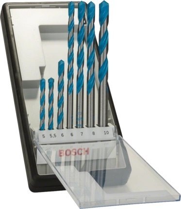 ZESTAW WIERTEŁ CYL-9 FI 5, 5.5, 6, 6, 7, 8,10 7SZT.