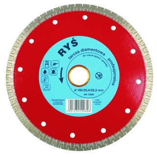 TARCZA DIAMENTOWA TURBO RYŚ 250MM