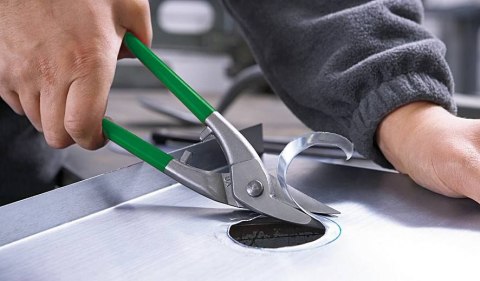 NOŻYCE KSZTAŁTOWE DO WYCINANIA OTWORÓW PRAWE 225MM