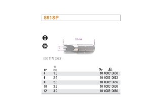 BIT, GROT, KOŃCÓWKA SPANNER 6MM