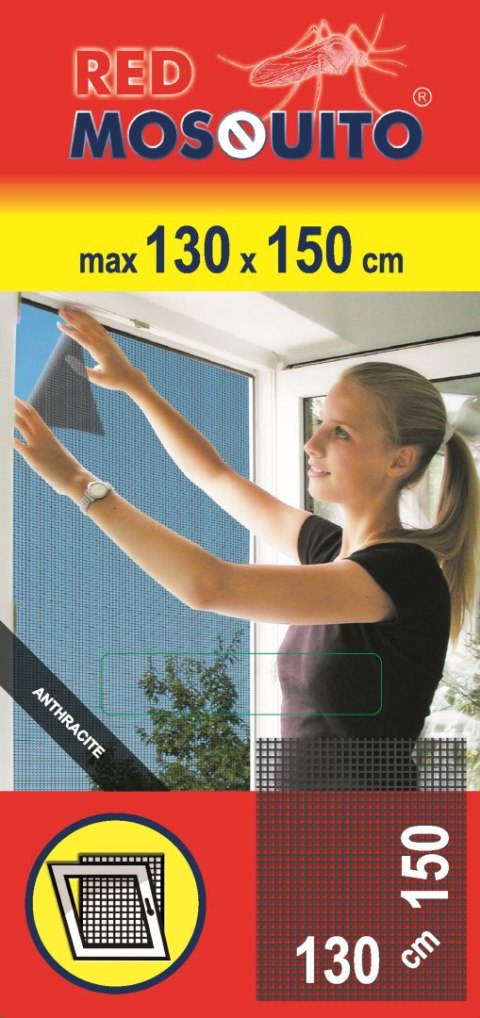 SIATKA PRZECIW OWADOM RM 130*150 ANTRACYT