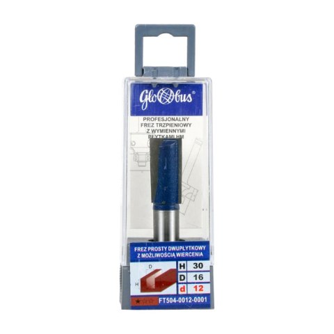FREZ PROSTY DWUPŁYTKOWY Z MOŻLIWOŚCIĄ WIERCENIA 19*30/12