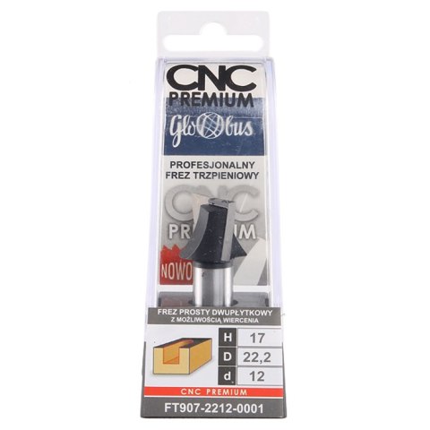 FREZ TRZPIENIOWY CNC PREMIUM PROSTY DWUPŁYTKOWY 22*17*12