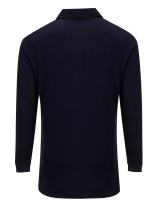KOSZULKA POLO TRUDNOPALNA, ANTYSTATYCZNA FR10 GRANATOWA XL