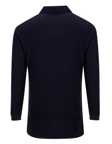 KOSZULKA POLO TRUDNOPALNA, ANTYSTATYCZNA FR10 GRANATOWA XL