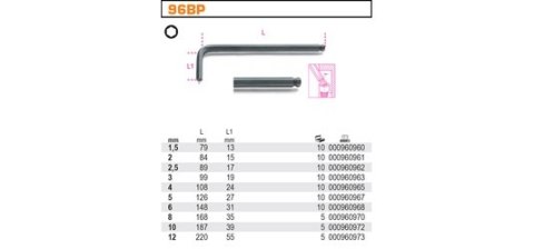 KLUCZ TRZPIENIOWY KULISTY 12MM