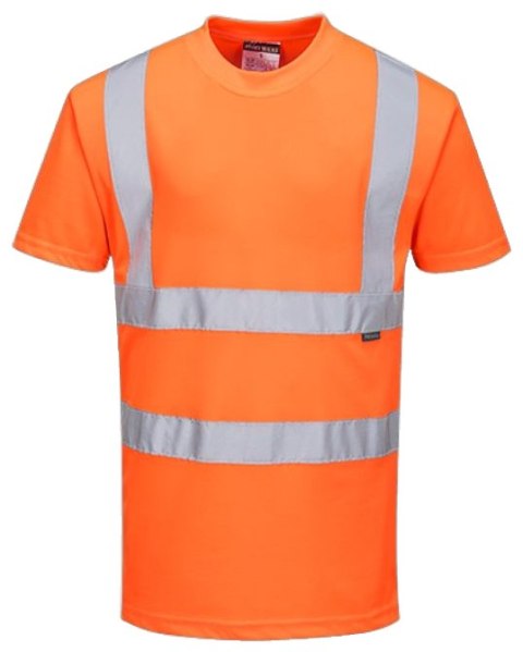 KOSZULKA T-SHIRT OSTRZEGAWCZA POMARAŃCZOWA RT23 ROZMIAR XL