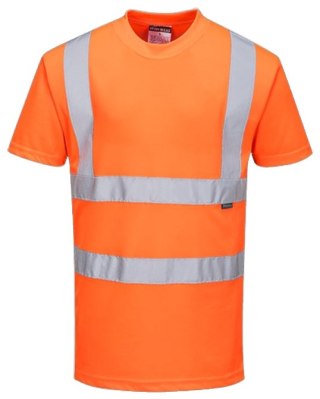 KOSZULKA T-SHIRT OSTRZEGAWCZA POMARAŃCZOWA RT23 ROZMIAR M