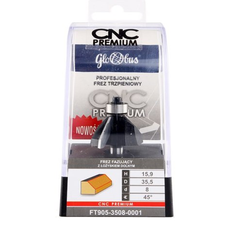 FREZ TRZPIENIOWY CNC PREMIUM FAZUJĄCY 35,5*15,9*8 45ST