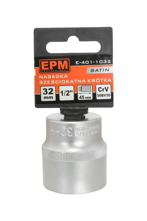 NASADKA KRÓTKA 1/2'' 6-KĄTNA SATIN 27MM