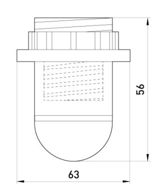 OPRAWKA PLASTIKOWA Z PIERŚCIENIEM E14 BIAŁA