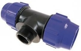 PE-TRÓJNIK ZACISK 40X5/4X40 GWINT ZEWNĘTRZNY WAVI-033650 CZ