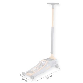 DŹWIG HYDRAULICZNY 2T, 4 KÓŁKA