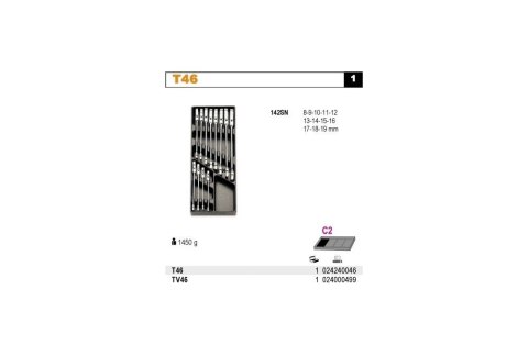 KPL. KLUCZY 142SN WE WKŁADCE Z TWORZYWA 12SZT
