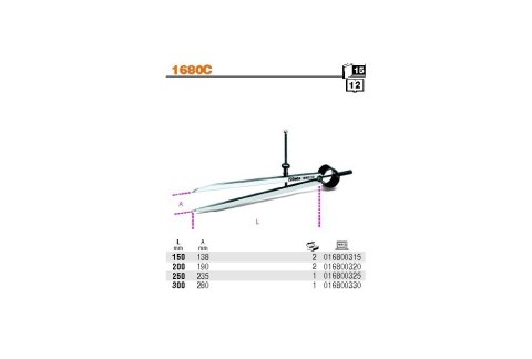 CYRKIEL TRASERSKI 250MM