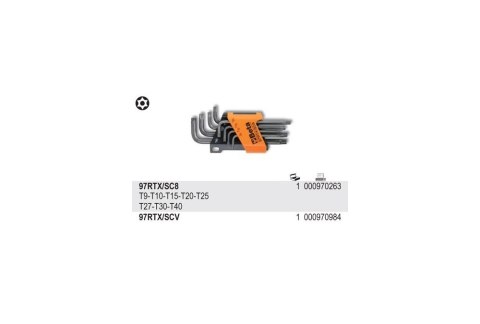 KOMPLET 8 KLUCZY TRZPIENIOWYCH TAMPER RESIT TORX