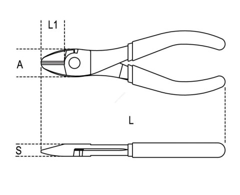 SZCZYPCE TNĄCE BOCZNE WZMOCNIONE Q-TY 160MM