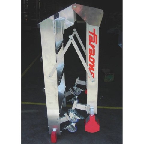 SCHODY 4 STOPNIE Z PORĘCZĄ I KÓŁKAMI, WYS ROB. 2,78M