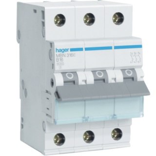 WYŁĄCZNIK NADPRĄDOWY 6KA 3-POLOWY C 16A