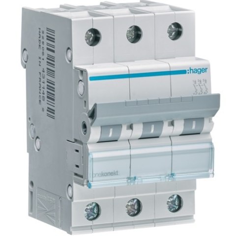 WYŁĄCZNIK NADPRĄDOWY 6KA 3-POLOWY C 20A