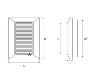 KRATKA WENTYLACYJNA DUO SMART 135 FI 125