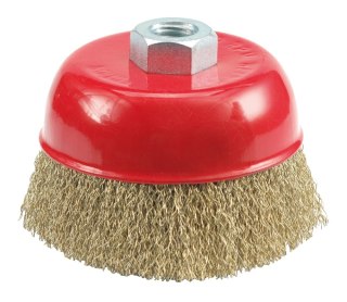 SZCZOTKA DOCZOŁOWA 75 MM, DRUT KARBOWANY