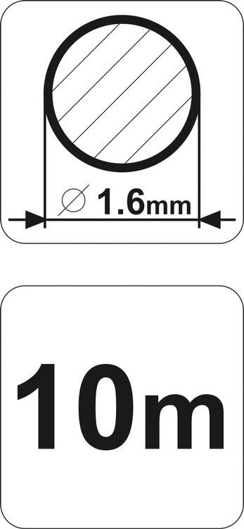 ŻYŁKA TNĄCA OKRĄGŁA 1,6MMX10M FLO