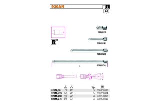 PRZEDŁUŻKA Z ZABIERAKIEM KULISTYM 1/2'' 250MM