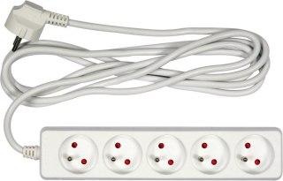 PRZEDŁUŻACZ ELEKTR./BIAŁY/ 5G Z/U 3M
