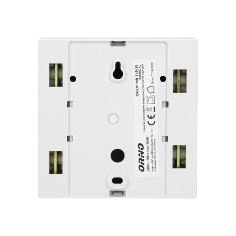 DZWONEK GONG DWUTONOWY 230V QUATRO AC BIAŁY