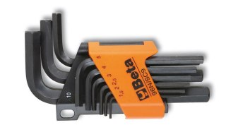 KOMPLET KLUCZY TRZPIENIOWYCH KĄTOWYCH 1.5-10MM, 9SZT