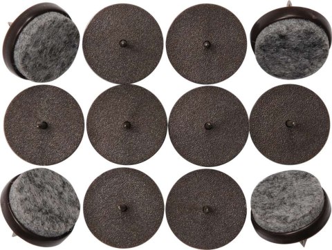 PODKŁADKI PLASTIKOWO-FILCOWE NA GWÓŹDŹ 24MM, 12SZ