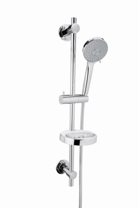 ZESTAW NATRYSKOWY NA DRĄŻKU Z PRZYSSAWKAMI MILOS 3F