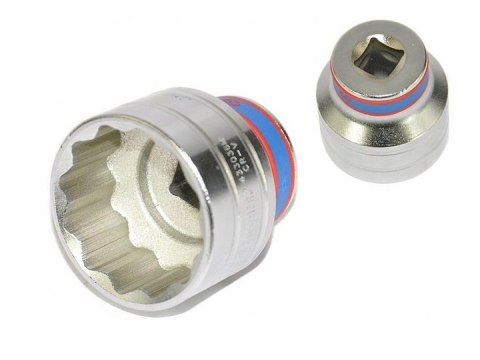 NASADKA KRÓTKA 12-KĄTNA CHROMOWANA 1/4'' 5/32'' 24MM