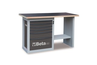 STÓŁ WARSZTATOWY Z SZAFKĄ Z SZEŚCIOMA SZUF. 5900/C59CG SZARY