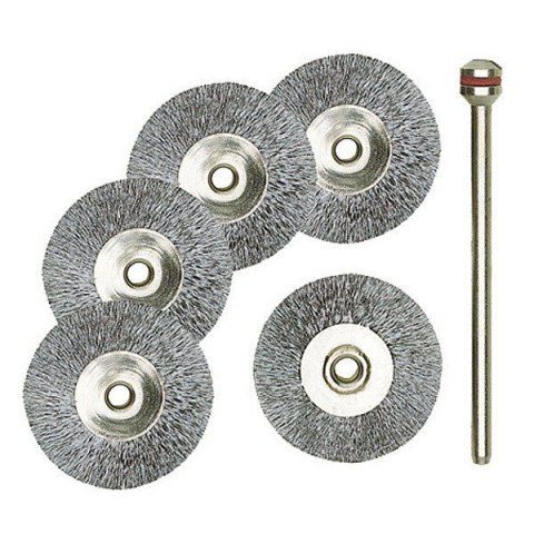 SZCZOTKI DRUCIANE 22 MM INOX 5 SZT.