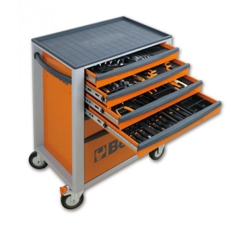 WÓZEK NARZĘDZIOWY Z 5 SZUFLADAMI SZARY. C24S