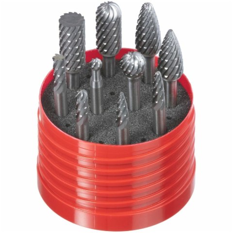 ZESTAW FREZÓW TRZPIEN. HSS, F10 S6 Z7 10SZT